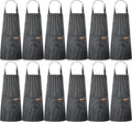 Handepo 12 Pcs Cotton Aprons for Women Men by Handepo