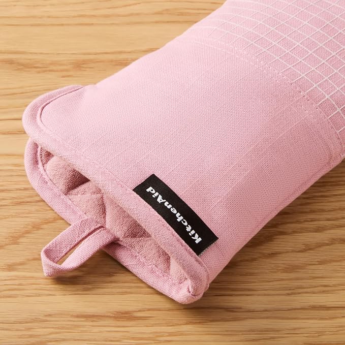 KITCHENAID Gourmet Series Gridlines Oven Mitts 2-Pack Set, Heat Resistant up to - Image 4