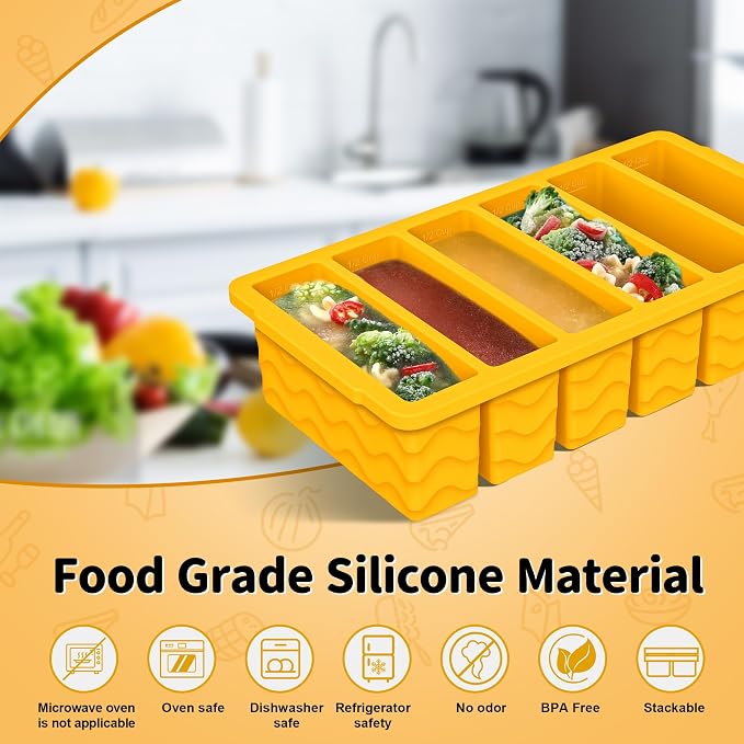 2-Pack Silicone Freezer Trays - Image 2