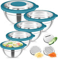 TeamFar Mixing Bowls, Stainless Steel Salad Serving Bowl by TeamFar
