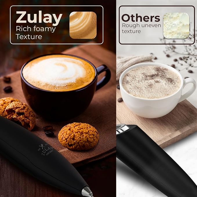 Zulay Kitchen Patented Tornado Triple Whisk Milk Frother - Image 4
