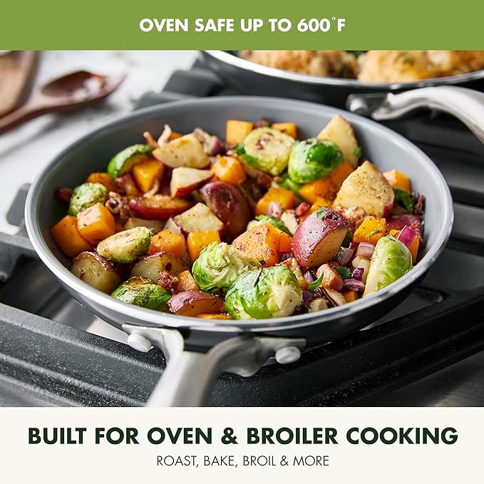 GreenPan Swift Healthy Ceramic Nonstick, Stainless Steel Handle, Dishwasher Safe - Image 5