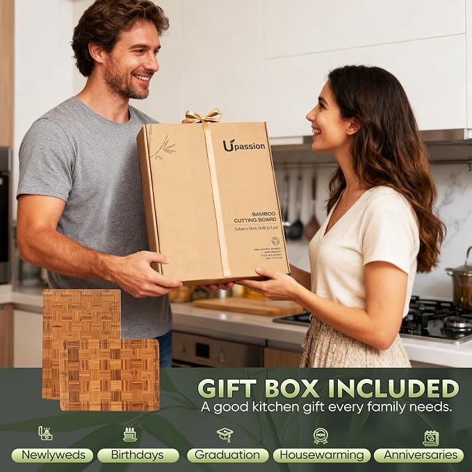 Extra Large Bamboo Cutting Boards, Non-Toxic & Durable - Image 9