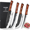 Huusk Butcher Knife Set, Sharp Meat Carving Breaking Knives by HuuskKnife