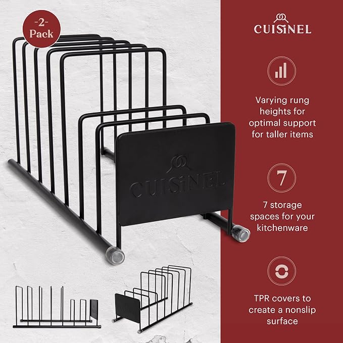 Cuisinel Lid and Dish Organizer Rack - Image 2