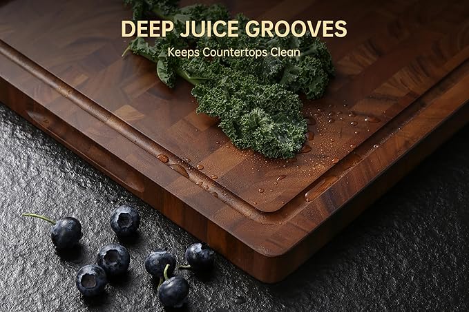 THETCHRY Walnut Cutting Boards for Kitchen, End Grain Wooden Cutting Board - Image 6