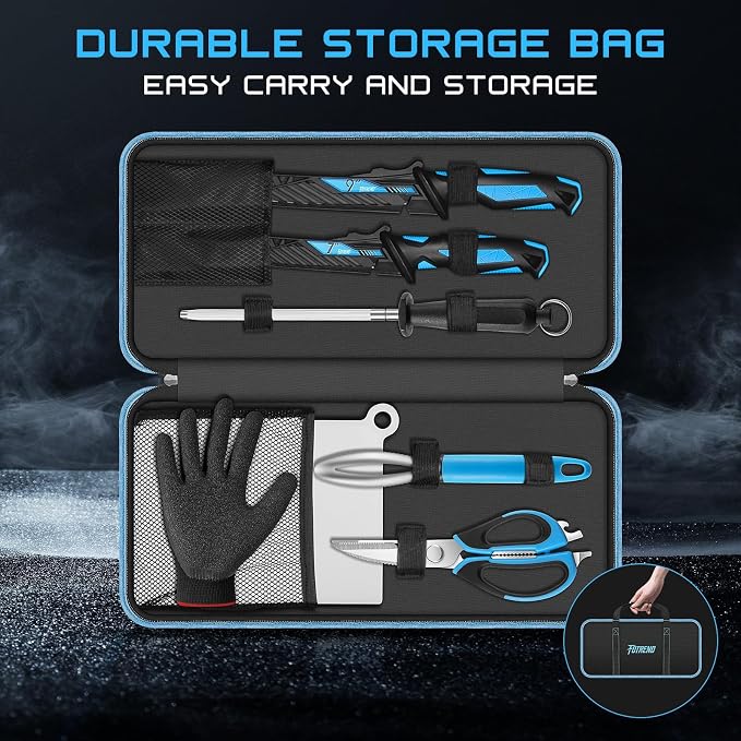 Fillet Knife Kit Combo, Fishing Knives and Honing Rod, Ultra-Sharp G4116 German - Image 2