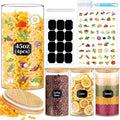 BGraceyy Glass Storage Jars 45 oz 4 Pcs Clear Glass Food Storage Containers by BGraceyyMoments