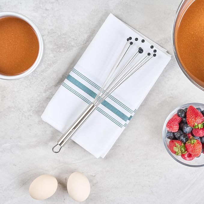 Restaurantware 10.5 in Stainless Steel Ball Whisk - Image 9