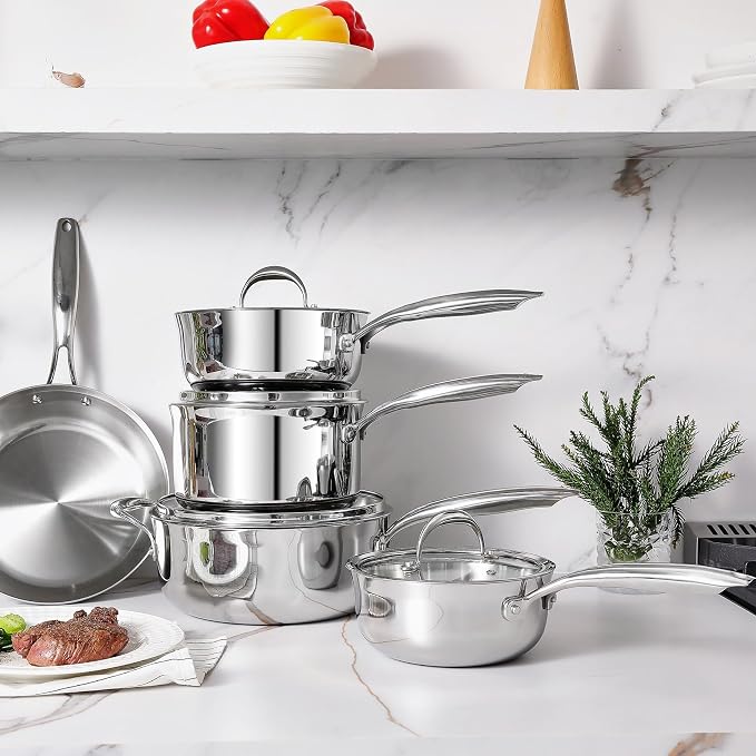 KEAWELL K3 Premium 8-Quart Tri-Ply Stainless Steel Stockpot - Image 9