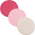 Kitchen Potholders Set Trivets Set 100% Pure Cotton Thread Weave Hot Pot by Jennice+House