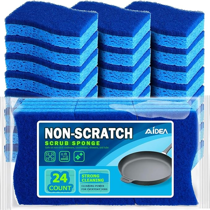 AIDEA Non Scratch Scrub Sponge, Sponges by AIDEAHOME