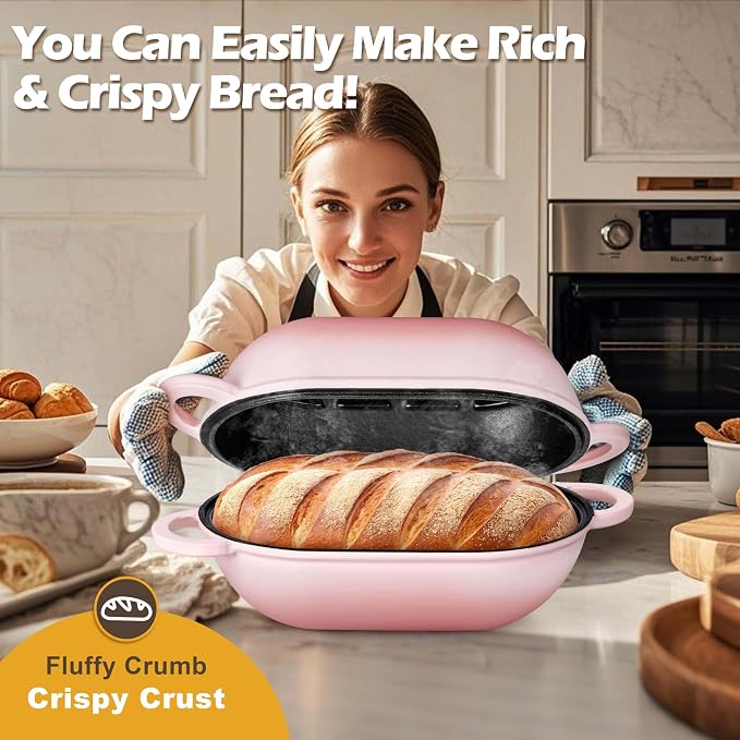 Homikit Enameled Cast Iron Dutch Oven - Image 5