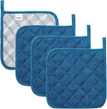 Joyhalo 4 Pack Pot Holders for Kitchen, Cotton Oven Holder by Joyhalo