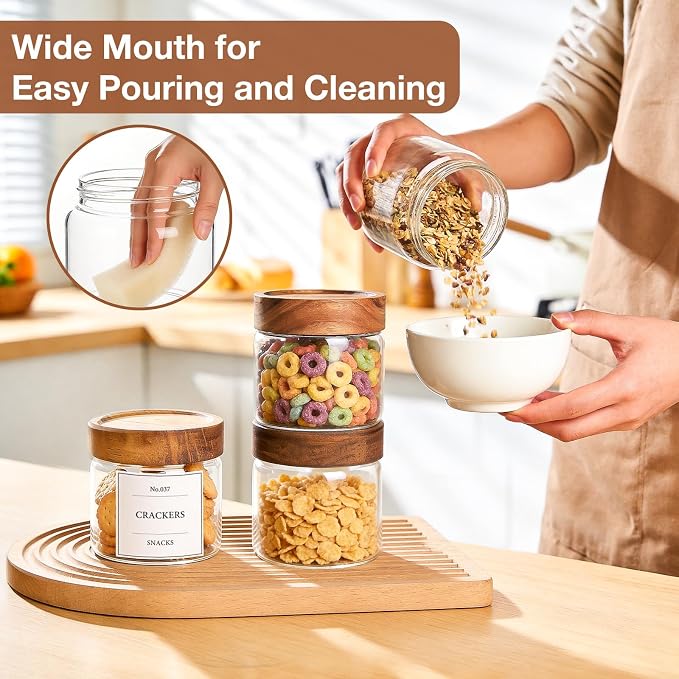 CONNOO 17oz Airtight Glass Spice Jars - Image 7
