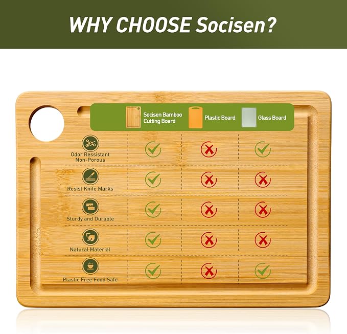 2 Pack Small Bamboo Wood Cutting Board - Image 8