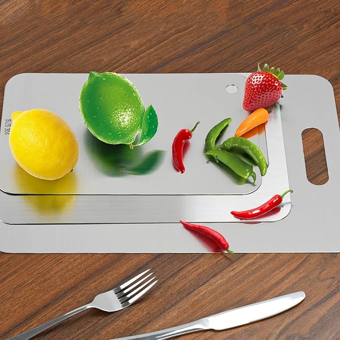 3pcs Stainless Steel Cutting Board Cutting Boards - Image 7
