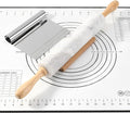 Koville African Natural Marble Rolling Pin, Non-Stick Polished Dough Roller by Koville