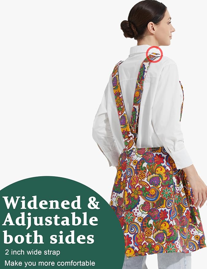 Cozy Adjustable Cross Back Aprons - Image 3