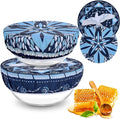 2 Large Reusable Beeswax Bowl Covers by Revahope
