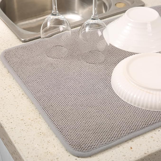 2 Pack Microfiber Dish Drying Mat - Image 9
