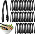 Tessco for you 80 Pcs Plastic Tongs for Serving Bulk, 9 Inch Plastic Disposable by Tessco