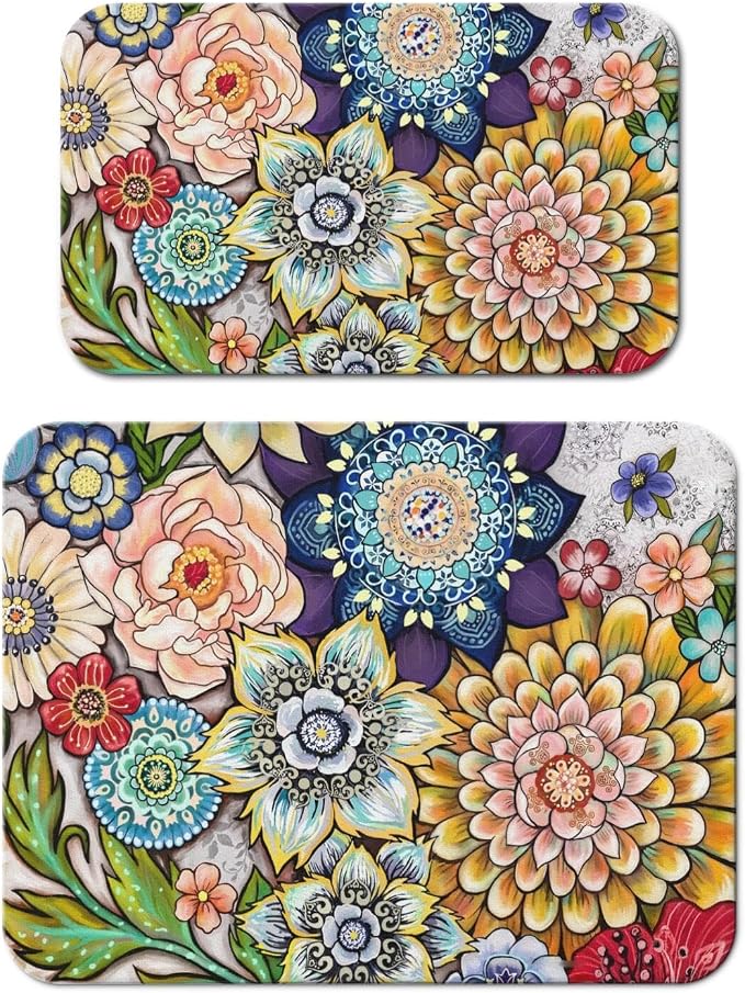 Dish Drying Mat for Kitchen Counter 2 Pack by Unknown