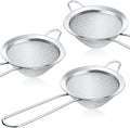 Patelai 3 Pieces Tea Strainers Cocktail Strainer Stainless Steel Fine Mesh by Patelai