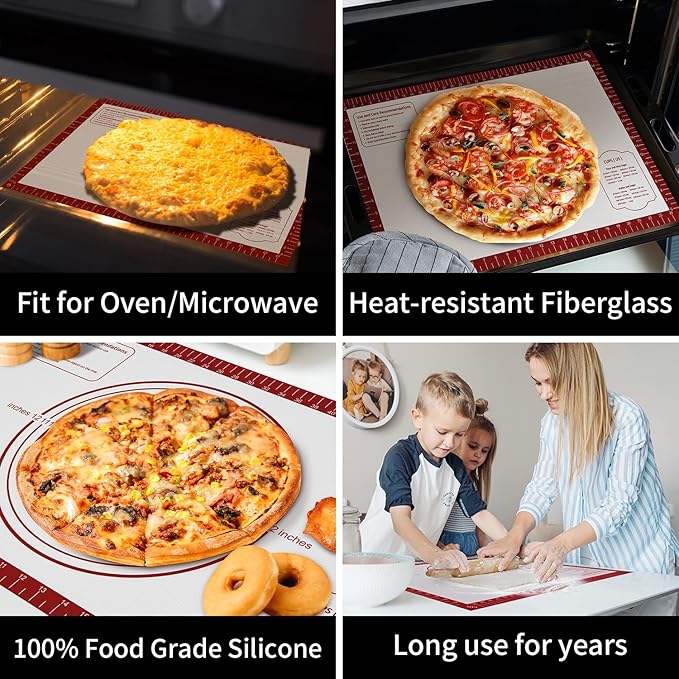 Silicone Baking Mat, Non Stick Pastry Mat Sheet - Image 2