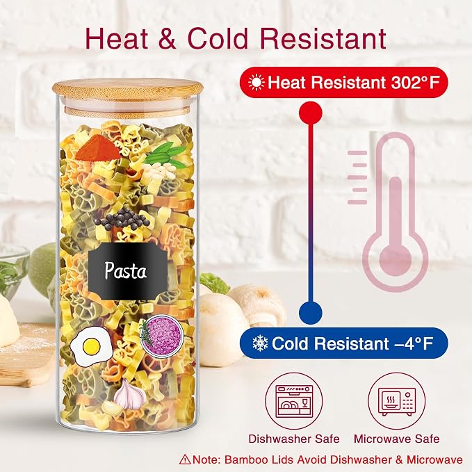 BGraceyy 32 oz 8 Pcs Glass Jars - Image 5