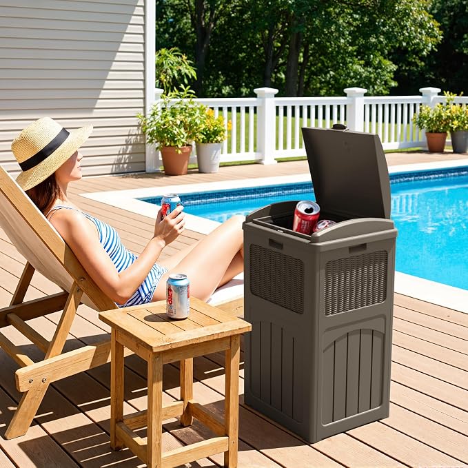 Greesum 33 Gallon Outdoor Trash Can - Image 6