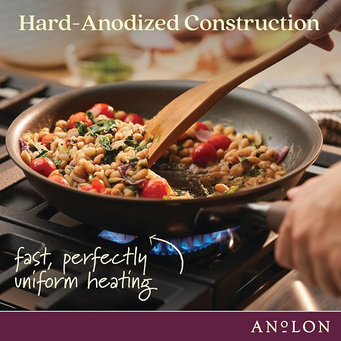 Anolon Advanced Home Hard Anodized Nonstick Frying Pan, 14.5 Inch – Large - Image 7