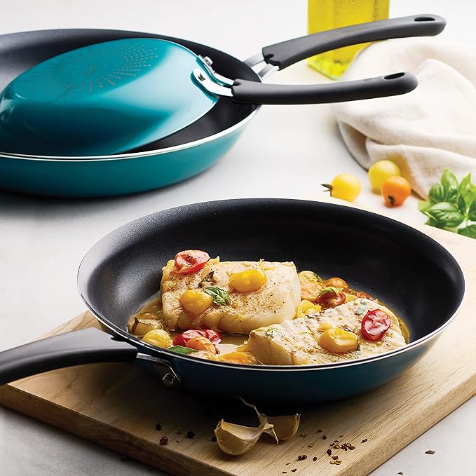 Tramontina Porcelain Enamel Non Stick 3-Pack Frying Pans, Skillet Set - Image 2