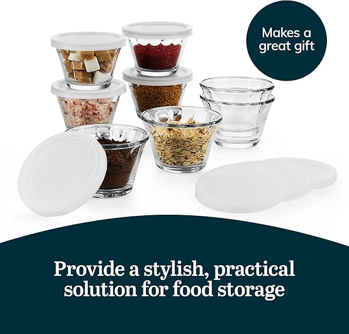 Libbey Baker’s Basics 8-Piece Cupcake Party Glass Baking Dish Set - Image 5