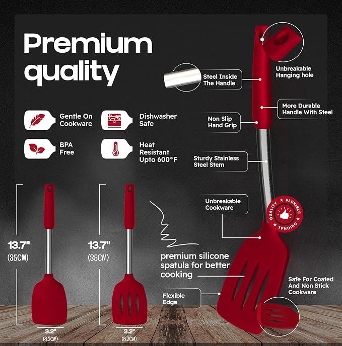 BakeRoyal Silicone Spatula Set - Image 2