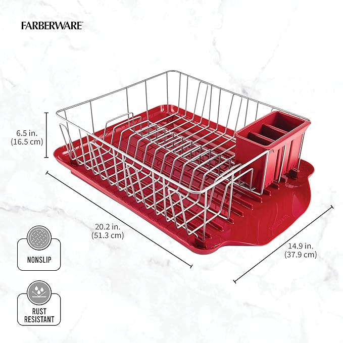 Farberware Classic Large Rust Resistant Full Dishrack - Image 8