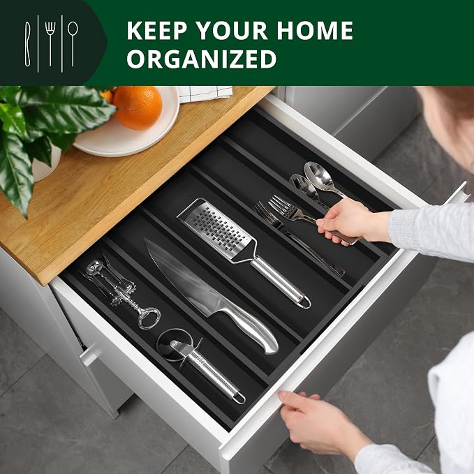 ROYAL CRAFT WOOD Luxury Bamboo Kitchen Drawer Organizer - Image 7
