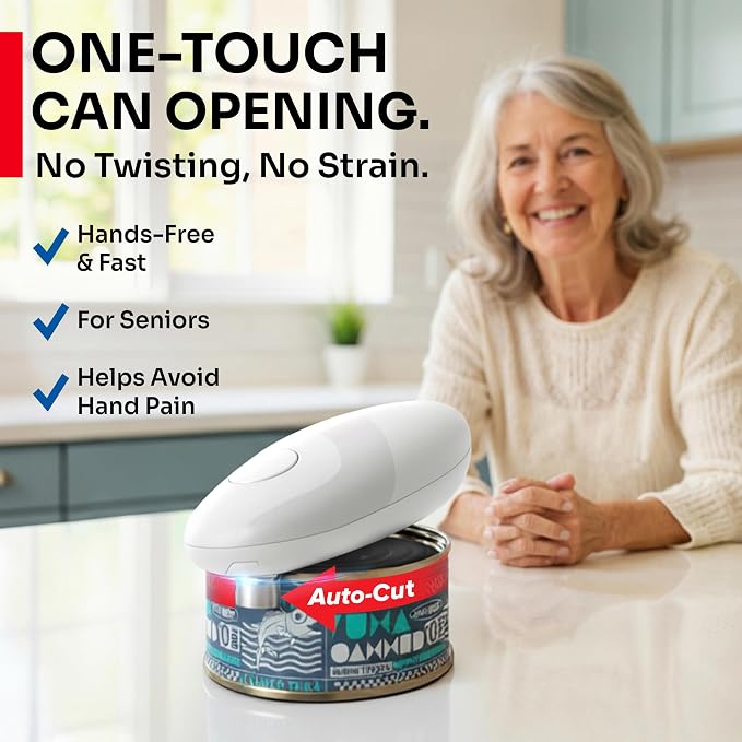 MUELLER HOME SmoothEdge Auto Electric Can Opener – Battery‑Operated One‑Touch w - Image 2