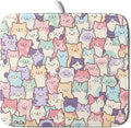 Colorful Cats Dish Drying Mat 16x18 inch Cute Animal Microfiber Reversible Fast by Giwawa
