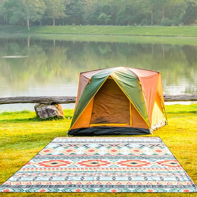 HIHOHO Beach Blanket Waterproof Sandproof Extra Large Beach Mat 79" X - Image 5