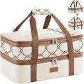 Lifewit Insulated Double Decker Casserole Carrier, Expandable Lasagna Lugger by Lifewit