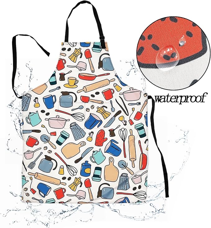 Adjustable Waterproof Apron Bib Apron - Image 5