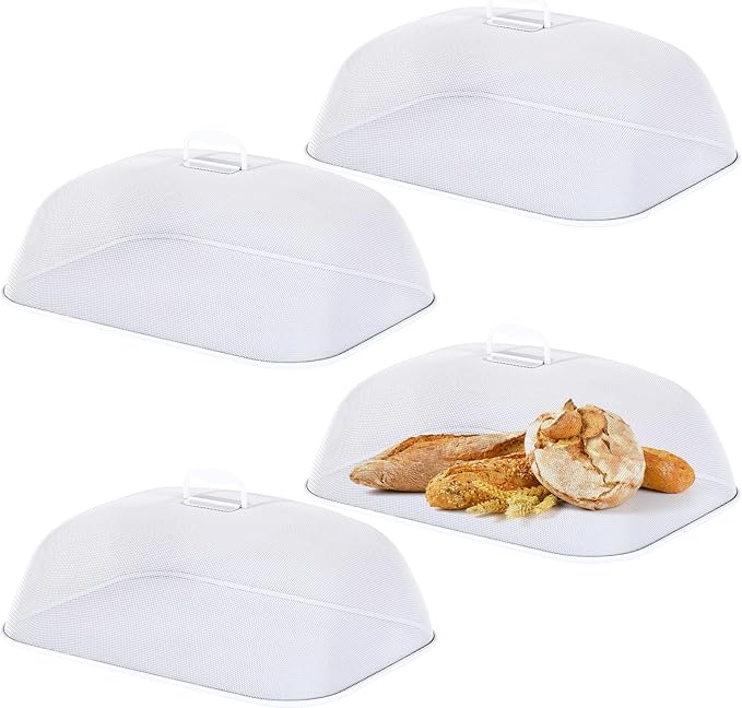 Hicarer 4 Pcs Metal Mesh Screen Food Cover by Hicarer