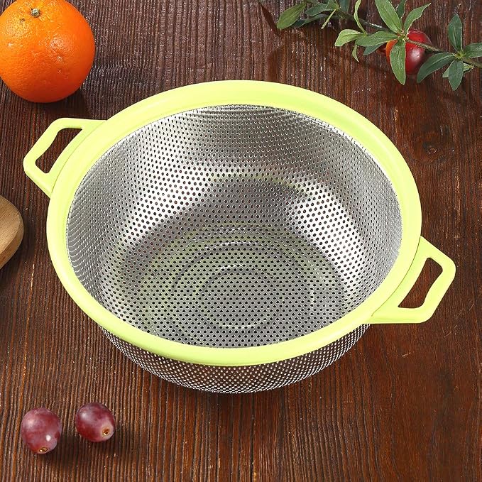 HiramWare Stainless Steel Colander - Image 5