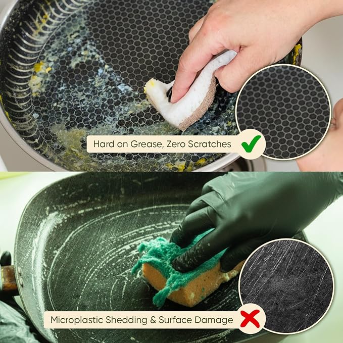 Plant-Based Kitchen Sponges | USDA Biobased Certified | FSC & PETA Approved | - Image 5