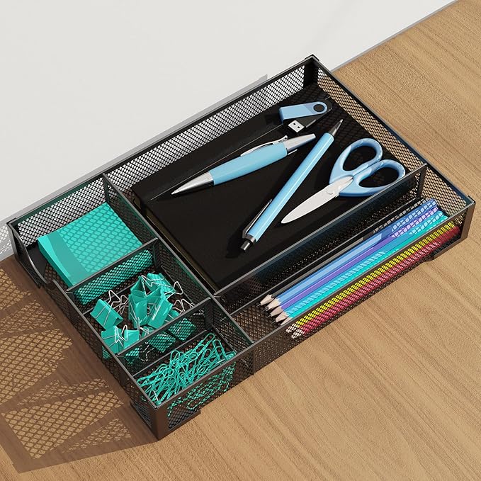 Desk Drawer Organizer, Office Desk Organizer Tray - Image 6