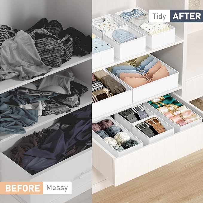 DIMJ Drawer Organizer Clothes - Image 5