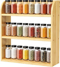 ROMGUAR CRAFT 3 Tier Bamboo Spice Rack, Countertop or Wall Mounting Wood Spice by ROMGUAR+CRAFT