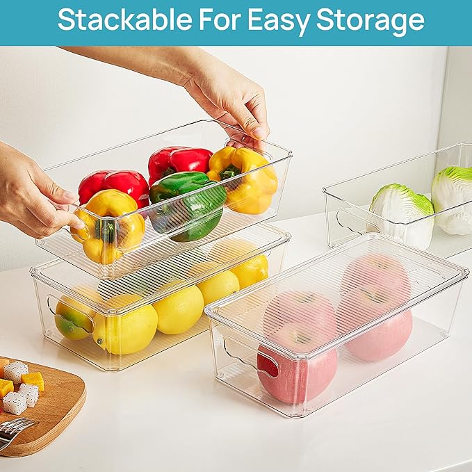 Vtopmart 10pcs Clear Organizers and Storage Bins - Image 5
