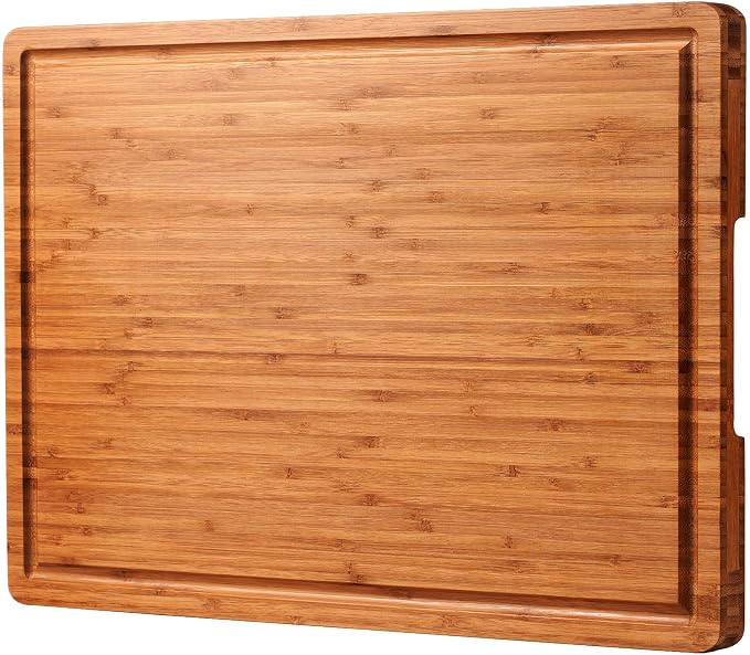 Allsum Extra Large Carbonized Bamboo Wood Cutting Boards by ALLSUM